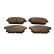 Brake pad set, disc brake QP4493C Quaro
