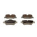 Brake pad set, disc brake QP4538 Quaro