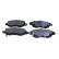 Brake pad set, disc brake QP4634C Quaro