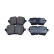 Brake pad set, disc brake QP4651C Quaro