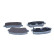 Brake pad set, disc brake QP4668 Quaro