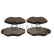 Brake pad set, disc brake QP4821C Quaro