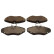 Brake pad set, disc brake QP4821C Quaro