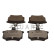 Brake pad set, disc brake QP4860C Quaro