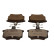 Brake pad set, disc brake QP4860C Quaro