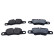 Brake pad set, disc brake QP4912C Quaro