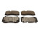 Brake pad set, disc brake QP5191C Quaro