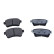 Brake pad set, disc brake QP5245C Quaro