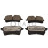 Brake pad set, disc brake QP5296C Quaro