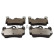 Brake pad set, disc brake QP5518C Quaro