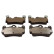Brake pad set, disc brake QP5518C Quaro