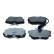 Brake pad set, disc brake QP5531C Quaro