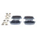 Brake pad set, disc brake QP5557 Quaro