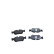 Brake pad set, disc brake QP5619C Quaro