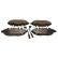 Brake pad set, disc brake QP5728C Quaro