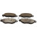 Brake pad set, disc brake QP5846C Quaro