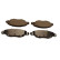 Brake pad set, disc brake QP5885C Quaro