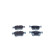Brake pad set, disc brake QP5957 Quaro