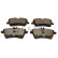 Brake pad set, disc brake QP5988C Quaro