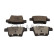 Brake pad set, disc brake QP6121C Quaro