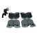 Brake pad set, disc brake QP6197 Quaro