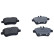 Brake pad set, disc brake QP6242C Quaro