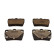 Brake pad set, disc brake QP6243C Quaro