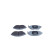 Brake pad set, disc brake QP6387 Quaro