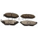 Brake pad set, disc brake QP6387C Quaro