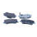 Brake pad set, disc brake QP6445 Quaro