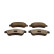Brake pad set, disc brake QP6563C Quaro