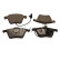 Brake pad set, disc brake QP6587C Quaro