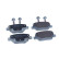 Brake pad set, disc brake QP6601 Quaro