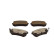 Brake pad set, disc brake QP6655C Quaro