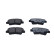 Brake pad set, disc brake QP6673C Quaro