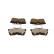 Brake pad set, disc brake QP6689C Quaro