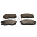 Brake pad set, disc brake QP6702C Quaro