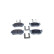 Brake pad set, disc brake QP6884 Quaro