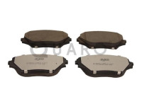 Brake pad set, disc brake QP7092C Quaro