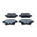Brake pad set, disc brake QP7111C Quaro