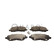 Brake pad set, disc brake QP7145C Quaro