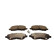 Brake pad set, disc brake QP7145C Quaro