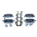 Brake pad set, disc brake QP7149 Quaro