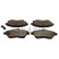 Brake pad set, disc brake QP7150C Quaro