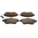 Brake pad set, disc brake QP7150C Quaro