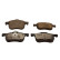 Brake pad set, disc brake QP7321C Quaro
