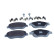 Brake pad set, disc brake QP7406 Quaro