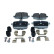 Brake pad set, disc brake QP7491 Quaro