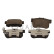 Brake pad set, disc brake QP7537C Quaro
