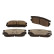 Brake pad set, disc brake QP7567C Quaro